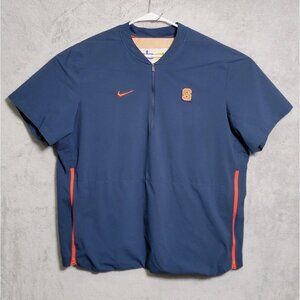 Syracuse Orange Shirt Mens XL Blue NCAA Basketball Half‎ Zip Pullover Nike Team